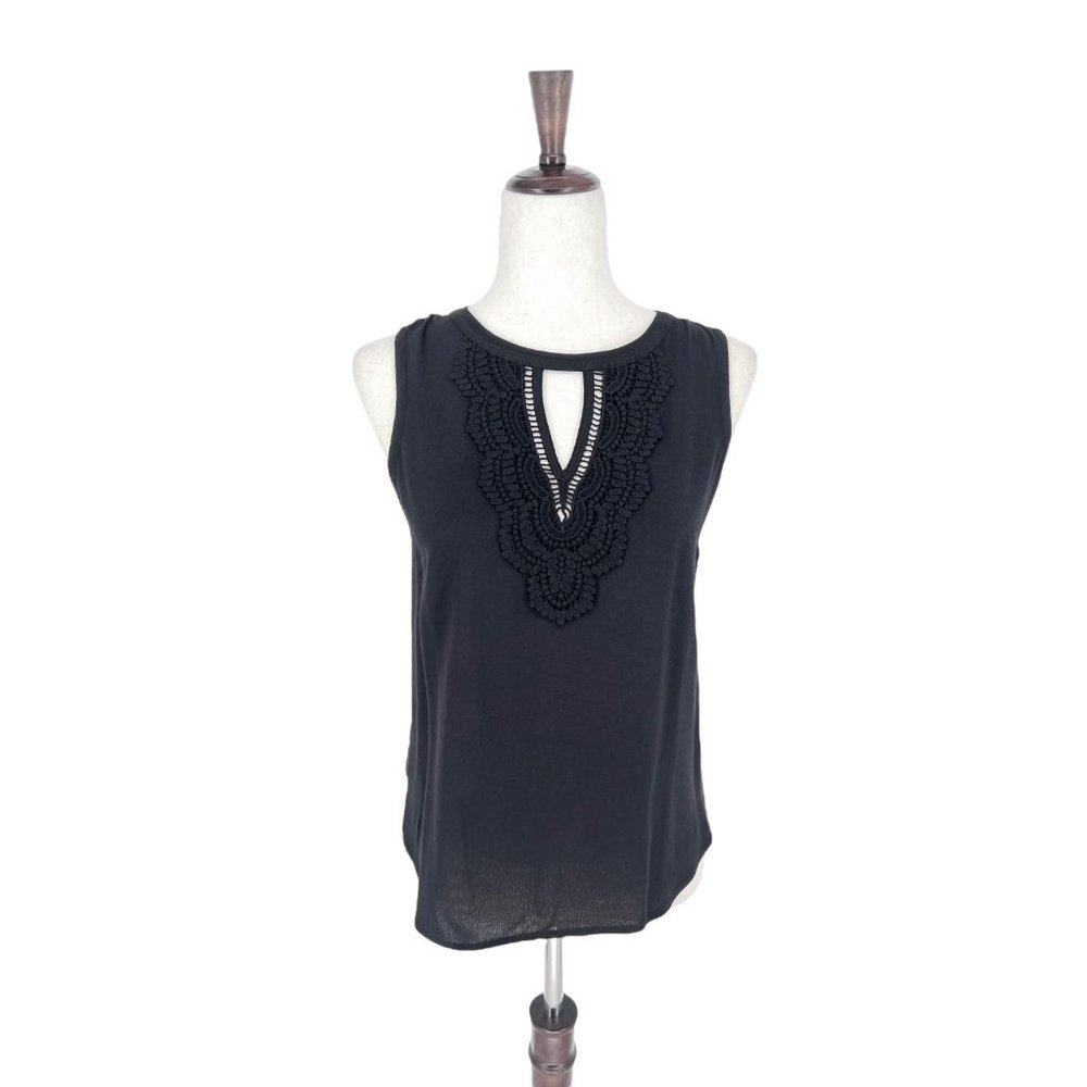 Daniel Rainn Lace Sleeveless Blouse | Extra Small Petite